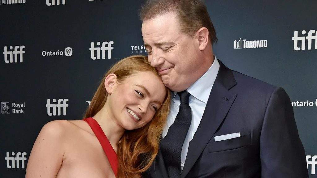Sadie Sink and Brendan Fraser in The Whale film
