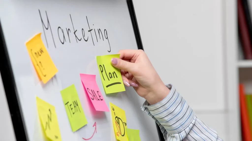 MARKETERs foto di lavagna